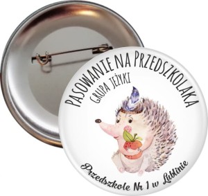 Pasowanie na Przedszkolaka - Grupa Jeżyki -  przypinka 56mm