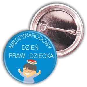 Dzień Praw Dziecka przypinka 37mm