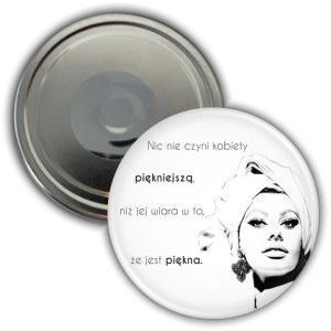 Sophia Loren - magnes z cytatem na Dzień Kobiet 