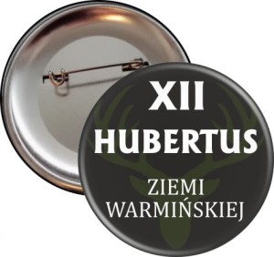 Dzień myśliwych - przypinka na Hubertus 56mm