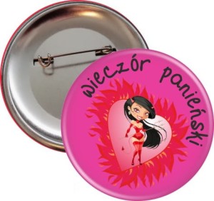 Diabelski Wieczór - przypinki na wieczór panieński - 56mm