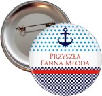Ostatni rejs - przypinka dla przyszłej Panny Młodej- 56mm