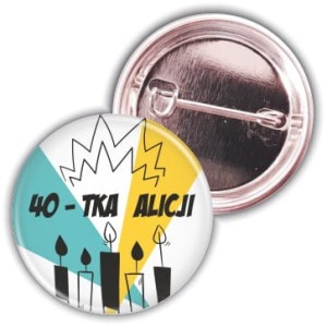 Przypinka urodzinowa