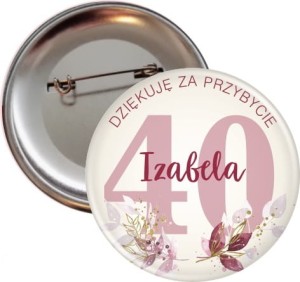 Przypinka urodzinowa