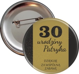 Przypinka urodzinowa