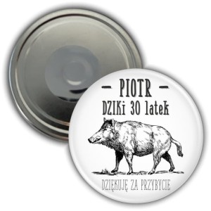 Przypinka urodzinowa 56mm