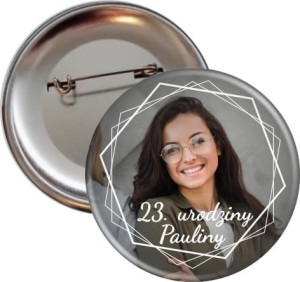 White Frames - przypinka ze zdjęciem - 56mm