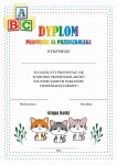 Dyplom pasowania na przedszkolaka - grupa kotki
