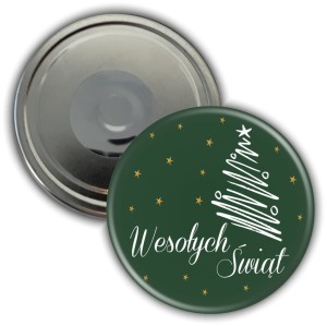 Wesołych Świąt - Świąteczny magnes 56mm 