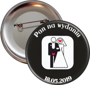 g0721-56a Przypinka 56mm Wieczór Kawalerski Pan na wydaniu.jpg
