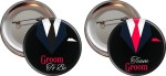 Team Groom - Zestaw 8szt - przypinki na Wieczór Kawalerski - 56mm