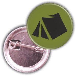 Namiot harcerski przypinka 25mm   