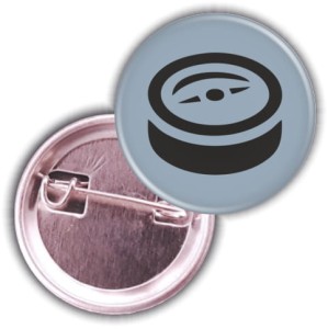 Kompas - przypinka 25mm