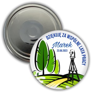 Emerytura Geodety- magnes 56mm  