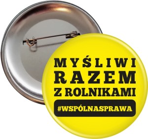 g8309 Myśliwi razem z rolnikami - przypinka 56mm.jpg