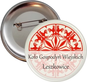 Lubelskie Dekory - Koło Gospodyń Wiejskich - przypinka 56mm 