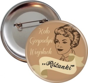 Koło Gospodyń Wiejskich Retro - przypinka 56mm