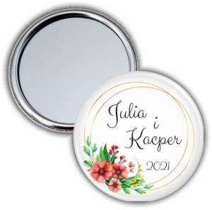 Letnie wesele - weselne lusterko 56mm