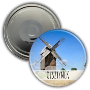 Magnes okrągły 56mm | Olsztynek | Wiatrak w skansenie