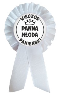 g2420 Panna Młoda - Biały Kotylion na Wieczór Panieński.jpg