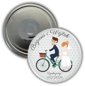 Rowerowy Team - weselny magnes 56mm 