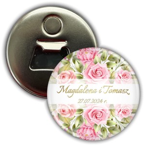 g8716m Pink roses - weselny magnes z otwieraczem 56mm.jpg