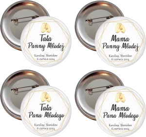 g3260 Golden Rings Parents - zestaw weselnych przypinek 56mm.jpg