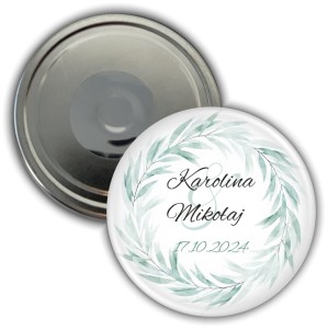 g3283m Miętowy wianek - magnes weselny 56mm.jpg