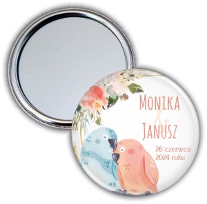 g3296l Papużki nierozłączki - weselne lusterko 56mm.jpg