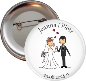 g3250 Joanna i Piotr - Weselna przypinka 56mm.jpg