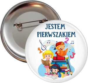 g8027 Jestem Pierwszakiem  - przypinka 56mm.jpg