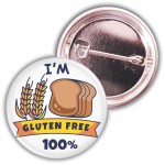 Gluten free - przypinka 37mm 