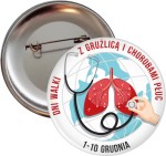 Dni Walki z Gruźlicą i Chorobami Płuc - przypinka 56mm