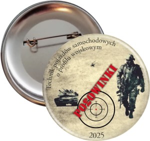 Połowinki wojskowe -Przypinka 56mm