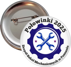 Połowinki w Mechaniku - Przypinka 56mm