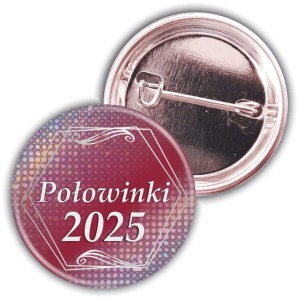 Połowinki Red Glow - przypinka 37mm -SZYBKA WYSYŁKA