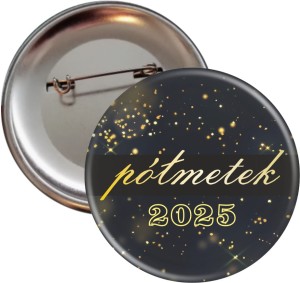 g1164 Brokatowy Półmetek - przypinka 56mm - SZYBKA WYSYŁKA.jpg