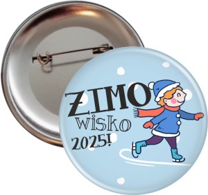 Zimowisko - przypinka 56mm 