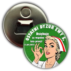 Ostatni dyżur położnej - magnes z otwieraczem 56mm