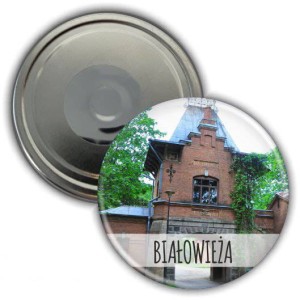 e0204_22 Białowieża_Brama Pałacowa magnes okrągły.jpg