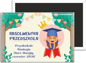 g3630 Absolwentka przedszkola - magnes prostokątny.jpg