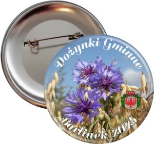 Przypinka 56mm - Dożynki Gminne - Chabry