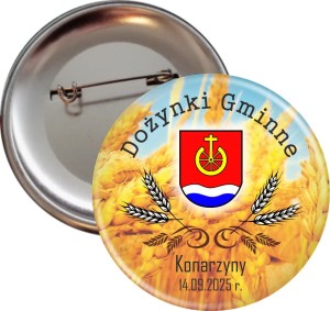g5609 Dożynki Gminne - przypinka 56mm z herbem.jpg