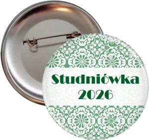 Stylish  collection - Green - Przypinka na Studniówkę - 56mm - SZYBKA WYSYŁKA