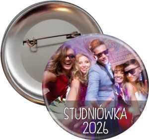 Party Studniówka -Przypinka 56mm
