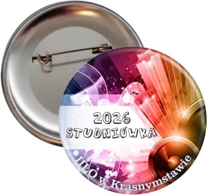 Studniówka w stylu Disco- Przypinka 56mm 