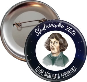 Studniówka w LO im. Mikołaja Kopernika - Przypinka 56mm 