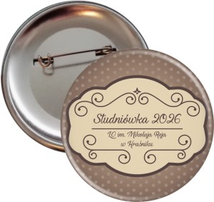 Retro Studniówka - Przypinka 56mm