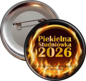Piekielna Studniówka - Przypinka 56mm 