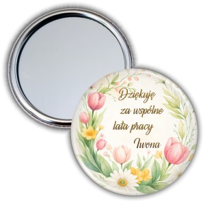 Dziękuję za wspólne lata pracy - podziękowanie - lusterko 56mm